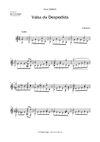 Desconhecido  score for Acoustic Guitar