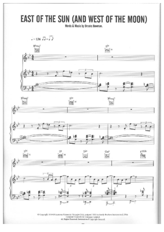 Diana Krall East Of The Sun (And West Of The Moon) score for Piano