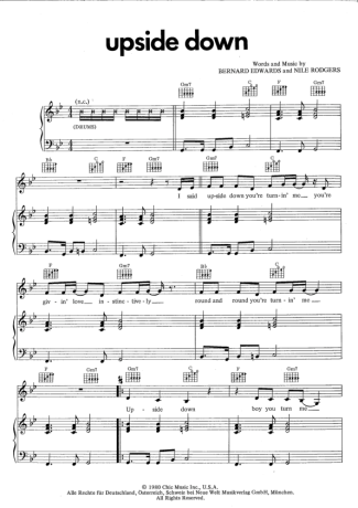 Diana Ross Upside Down score for Piano