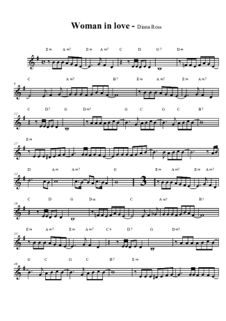 Diana Ross  score for Tenor Saxophone Soprano (Bb)