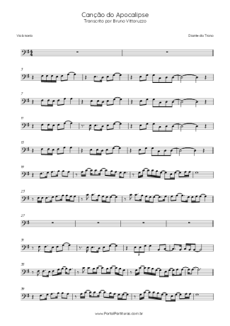 Diante do Trono Canção Do Apocalipse score for Cello