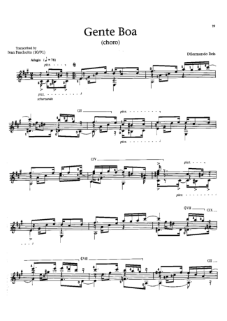 Dilermando Reis  score for Acoustic Guitar