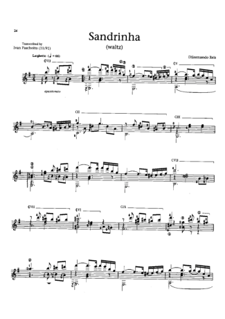 Dilermando Reis  score for Acoustic Guitar