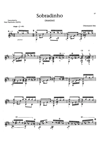 Dilermando Reis  score for Acoustic Guitar