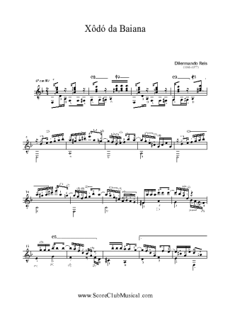 Dilermando Reis  score for Acoustic Guitar