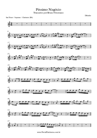 Dilsinho  score for Clarinet (Bb)