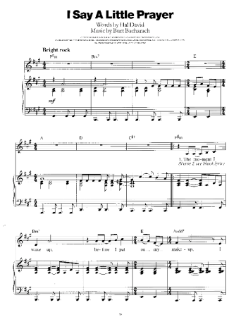 Dionne Warwick  score for Piano