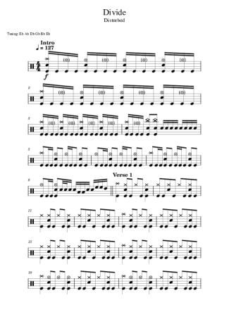 Score for Drums