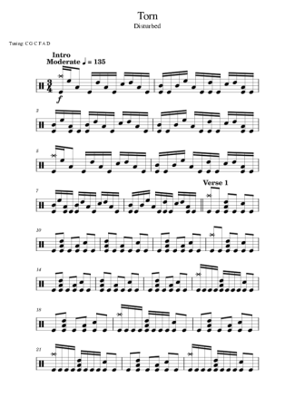 Score for Drums