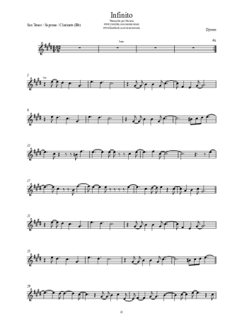 Djavan  score for Clarinet (Bb)