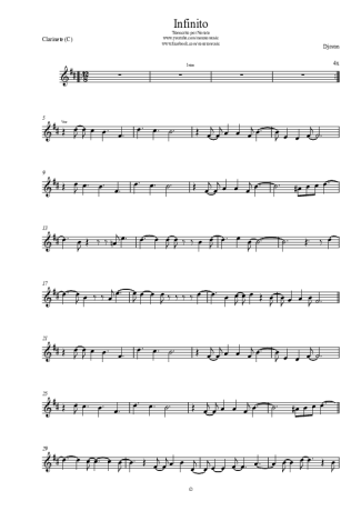 Djavan  score for Clarinet (C)