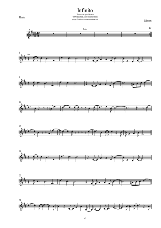 Djavan Infinito score for Flute