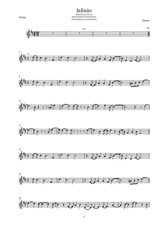 Djavan Infinito score for Violin