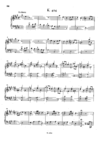 Domenico Scarlatti Keyboard Sonata In A Major K.404 score for Piano