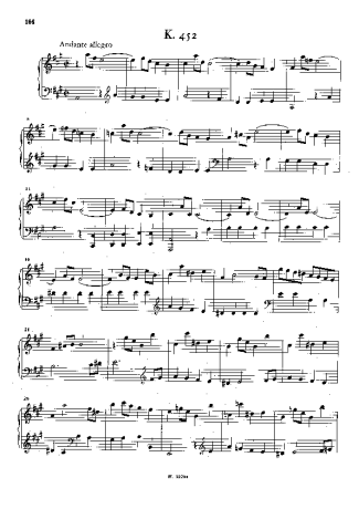 Domenico Scarlatti Keyboard Sonata In A Major K.452 score for Piano