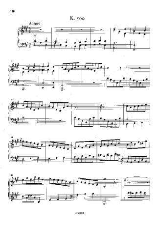 Domenico Scarlatti  score for Piano