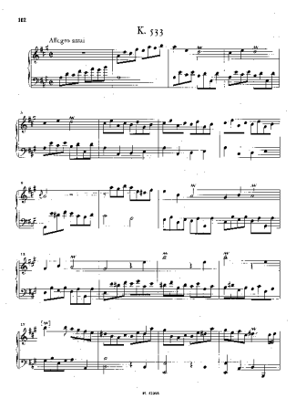 Domenico Scarlatti Keyboard Sonata In A Major K.533 score for Piano