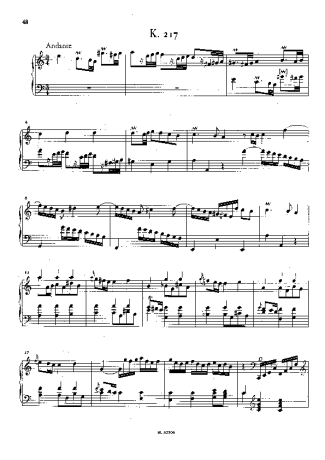 Domenico Scarlatti  score for Piano