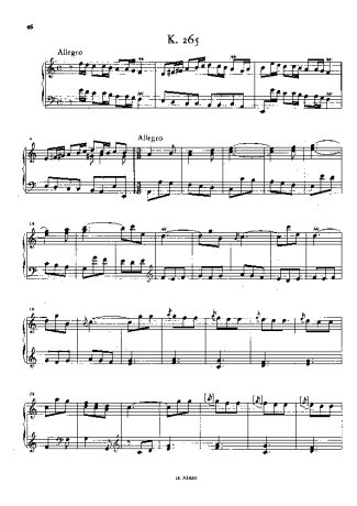 Domenico Scarlatti Keyboard Sonata In A Minor K.265 score for Piano
