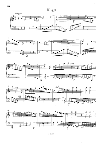 Domenico Scarlatti Keyboard Sonata In A Minor K.451 score for Piano