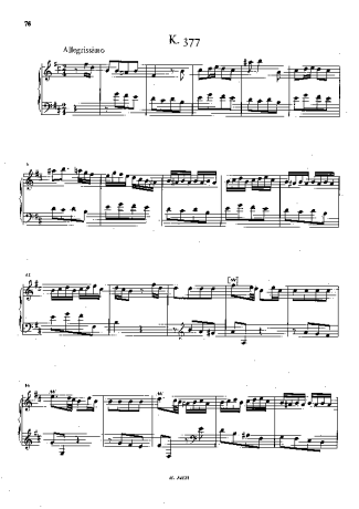Domenico Scarlatti Keyboard Sonata In B Minor K.377 score for Piano