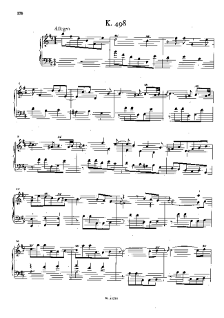 Domenico Scarlatti Keyboard Sonata In B Minor K.498 score for Piano