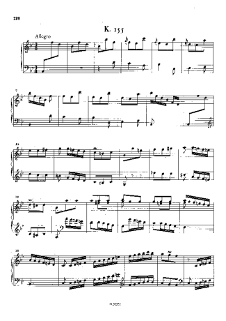 Domenico Scarlatti  score for Piano