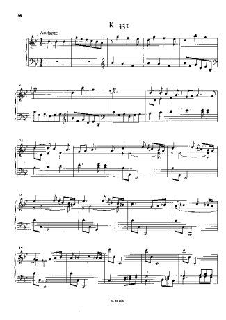 Domenico Scarlatti Keyboard Sonata In Bb Major K.331 score for Piano