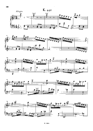 Domenico Scarlatti  score for Piano