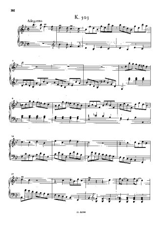 Domenico Scarlatti Keyboard Sonata In Bb Major K.503 score for Piano