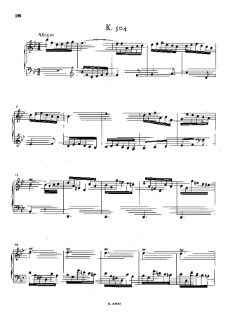 Domenico Scarlatti Keyboard Sonata In Bb Major K.504 score for Piano