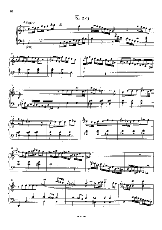 Domenico Scarlatti  score for Piano