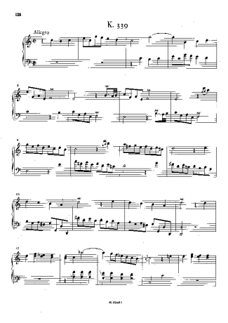 Domenico Scarlatti Keyboard Sonata In C Major K.339 score for Piano