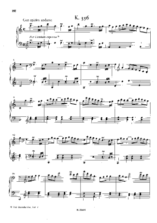 Domenico Scarlatti Keyboard Sonata In C Major K.356 score for Piano