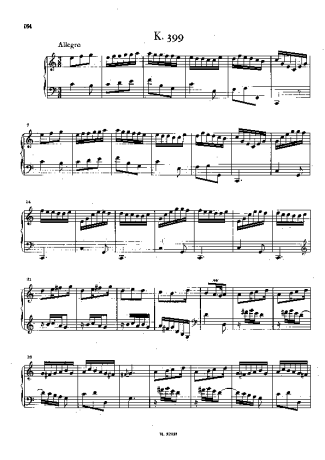 Domenico Scarlatti  score for Piano