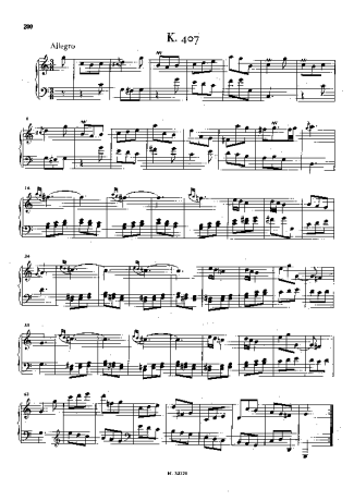Domenico Scarlatti Keyboard Sonata In C Major K.407 score for Piano