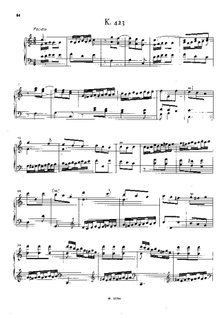 Domenico Scarlatti  score for Piano