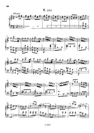 Domenico Scarlatti  score for Piano