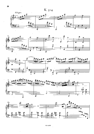 Domenico Scarlatti  score for Piano