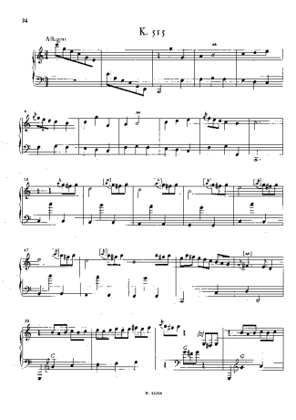 Domenico Scarlatti  score for Piano