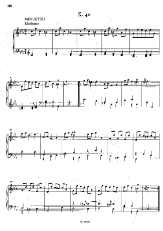 Domenico Scarlatti Keyboard Sonata In C Minor K.40 score for Piano