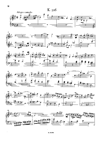 Domenico Scarlatti Keyboard Sonata In C Minor K.526 score for Piano