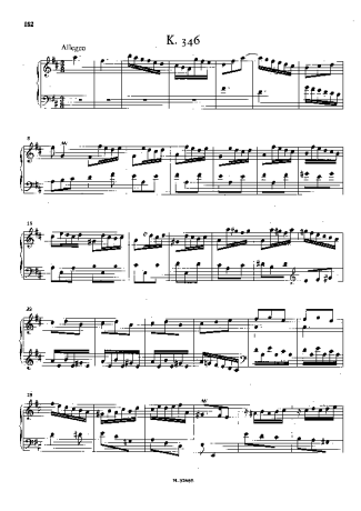 Domenico Scarlatti  score for Piano