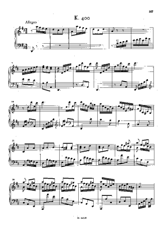 Domenico Scarlatti  score for Piano