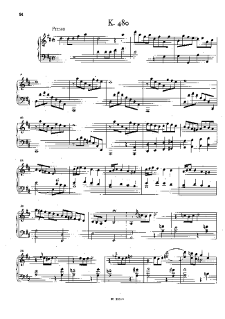 Domenico Scarlatti  score for Piano