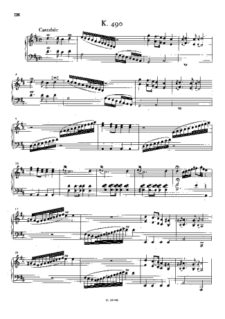 Domenico Scarlatti  score for Piano