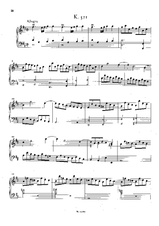 Domenico Scarlatti  score for Piano