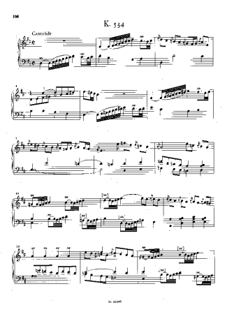 Domenico Scarlatti Keyboard Sonata In D Major K.534 score for Piano