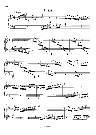 Domenico Scarlatti  score for Piano