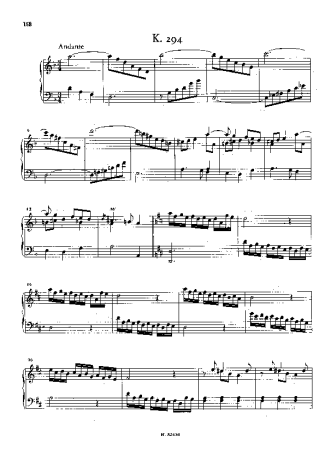 Domenico Scarlatti Keyboard Sonata In D Minor K.294 score for Piano